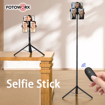 Fotoworx Selfie-Stick aus Aluminiumlegierung für Foto- und Videoaufnahmen