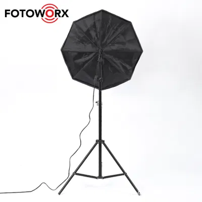 Tragbarer Regenschirm mit achteckigem Reflektor, 33,5 Zoll/85 cm, für Studiofotografie, Speedlite, Taschenlampe, Softbox